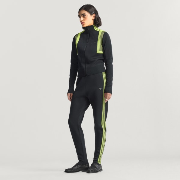 Black Knitted Track Pants