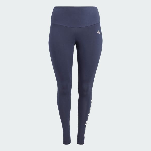 Azul Mallas Essentials High-Waisted Logo (Tallas grandes)
