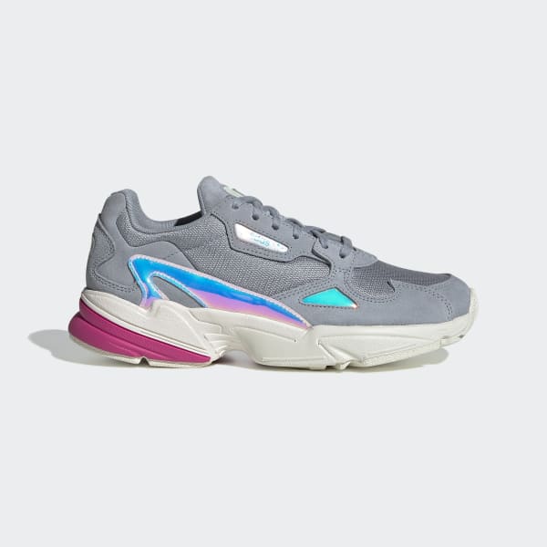 adidas falcon light grey real magenta iridescent