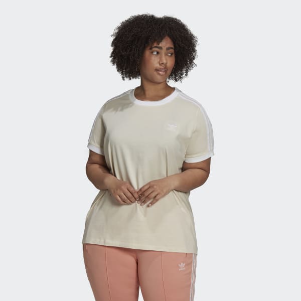 Beige Adicolor Classics 3-Stripes T-Shirt (Plus Size) 28250