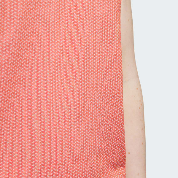 Czerwony Ultimate365 Tour Sleeveless Primeknit Polo Shirt