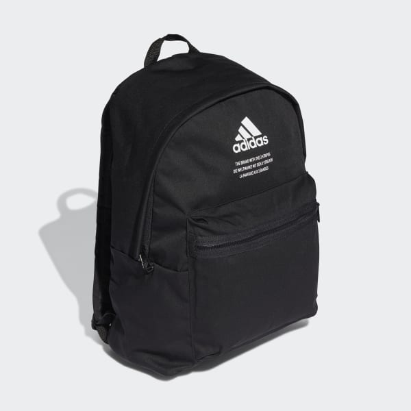 Black Classic Fabric Backpack ELY96