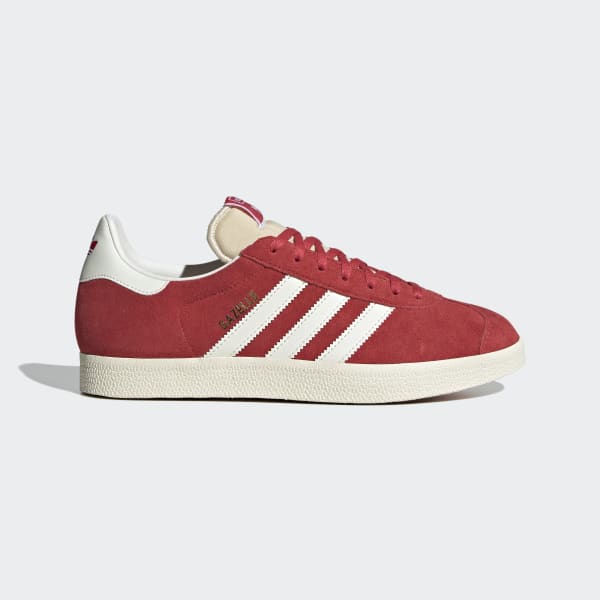 Grey and red adidas gazelle on sale
