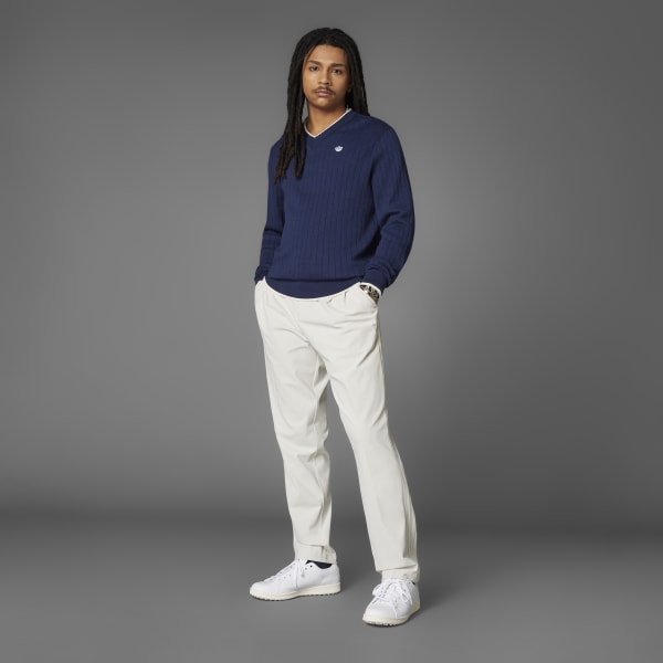 adidas Originals Cashmere Knit Sweater - Blue | Free Shipping with