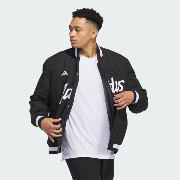 Schwarz Baseball Coaches Jacke