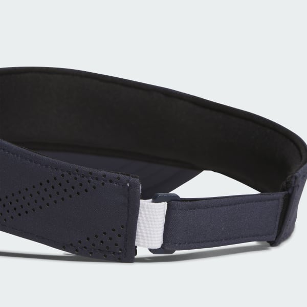 ブルー 【ゴルフ】メタルロゴ テックバイザー