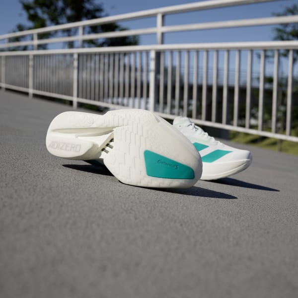 White Adizero Adios Pro 4 Shoes