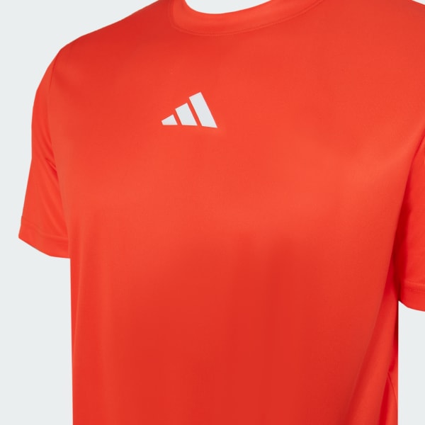 Laranja Camiseta Treino De Poliéster