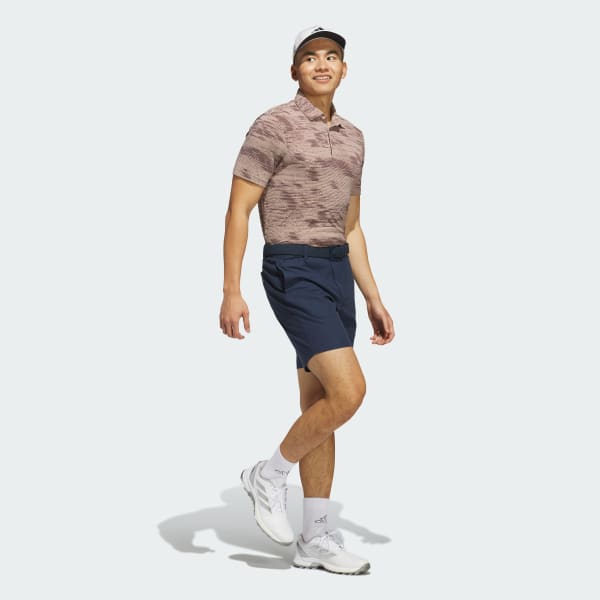 Pink Ultimate365 Textured Stripe Polo Shirt