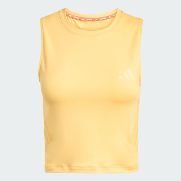 Naranja Playera corta sin mangas adi365 Iconic Running