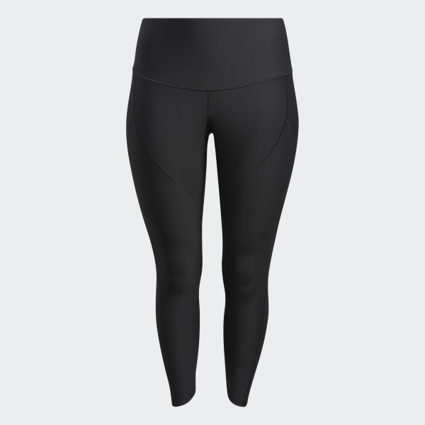 Grey Yoga Primeblue 7/8 Tights (Plus Size) BS842