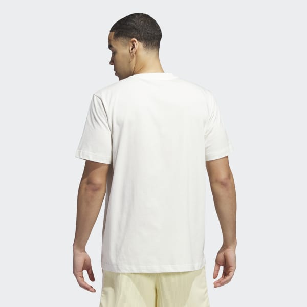 White Basketball Short Sleeve Tee