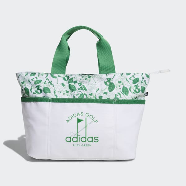 White Play Green Round Tote Bag