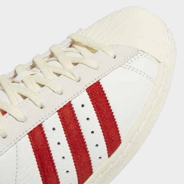 White red adidas superstar on sale