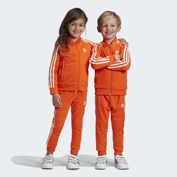 buzo naranja adidas