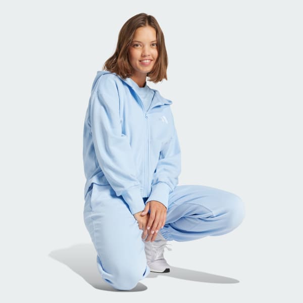 coverʕ•̫͡•ʔ Moletom Capuz ALL SZN French Terry Loose - Azul adidas | adidas Brasil