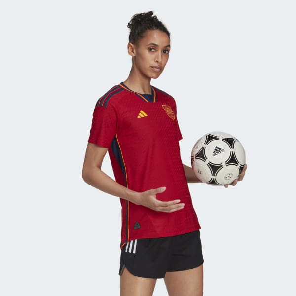 Rojo Camiseta primera equipación España 22 Authentic MLA19