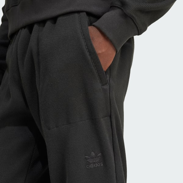 Negro Pantalones Trifolio Essentials Waffle