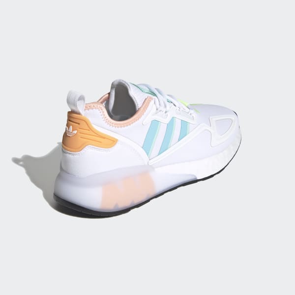 White ZX 2K Boost Shoes LDP96