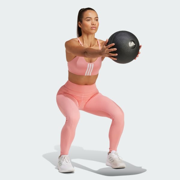 Rosa Top Treino Suporte Leve Aeroimpact