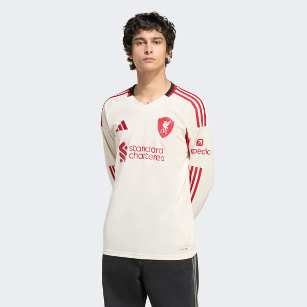 Branco Camisola Alternativa de Manga Comprida 25/26 do Liverpool FC
