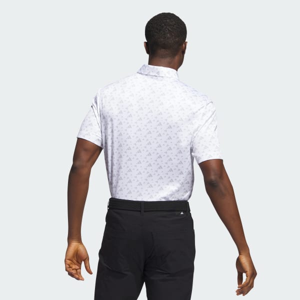 adidas Core Allover Print Polo Shirt - White | adidas UK