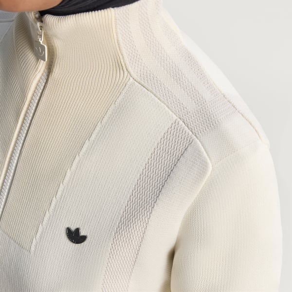 Bianco Giacca da allenamento in maglia