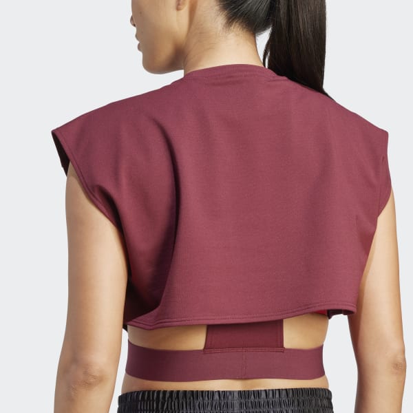 Warp knit crop top adidas outlet