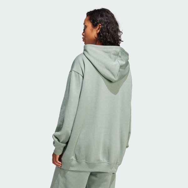 Green Essentials Oversized Fleece Hoodie