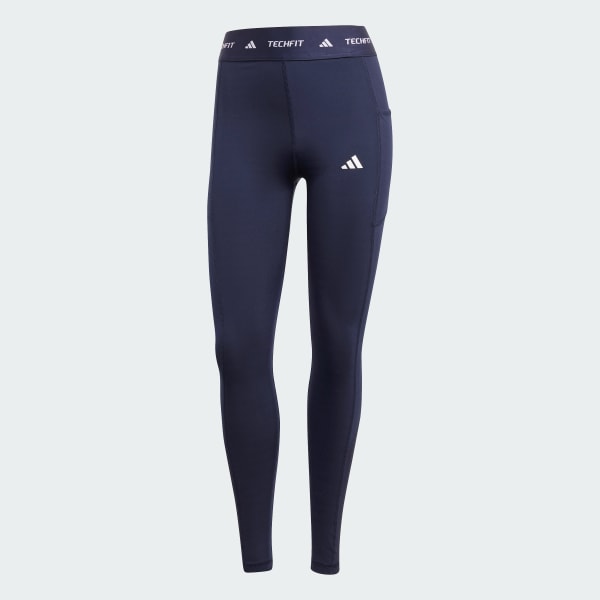Mau-xanh-da-troi Quần Legging Dáng Dài Có Túi Techfit