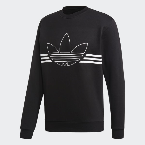 Adidas originals outline crew sweatshirt Clearance