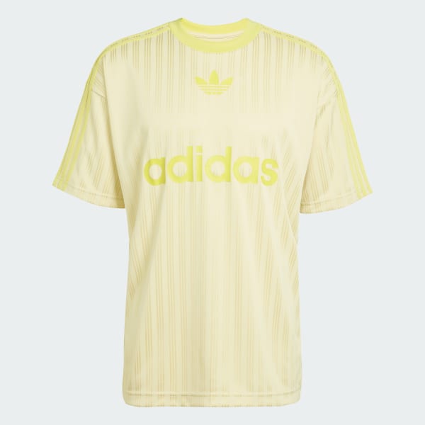 Tシャツ・カットソー adidas Poly T-shirt Powder Yellow JP1026 アディダス アディカラー 半袖Tシャツ - イエロー | アディダス