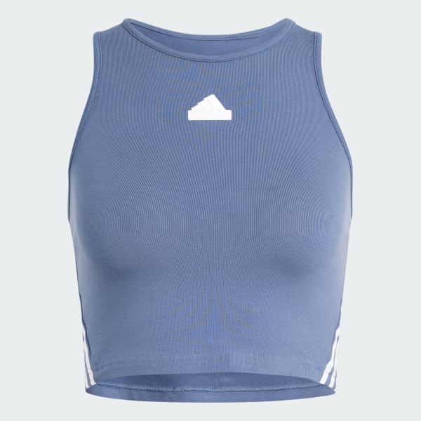 Blue Future Icons 3-Stripes Tank Top