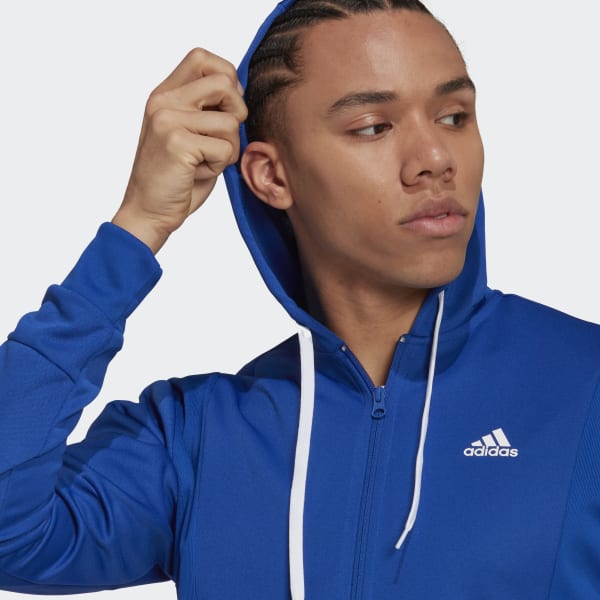 modrá Sportovní souprava Ribbed AEROREADY QH815