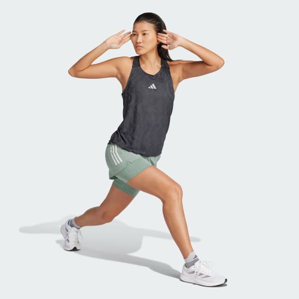 Πράσινο Own the Run Climacool 2-in-1 Shorts