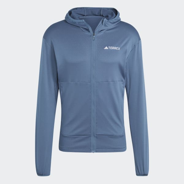 Blau TERREX XPERIOR LIGHT HOODED FLEECEJACKE