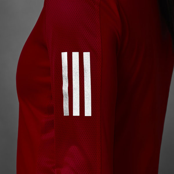 adidas Own the Run Long Sleeve Tee - Red | Women\'s Running | adidas US