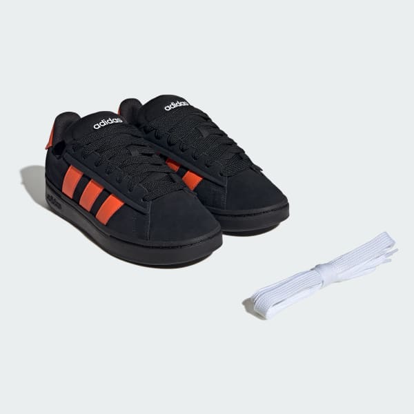 Adidas superstar black and orange hot sale