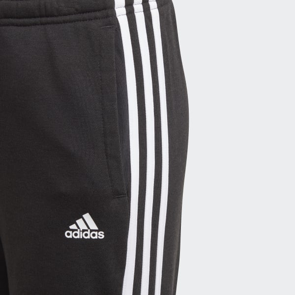 Negro Pantalón adidas Essentials 3 Tiras Felpa