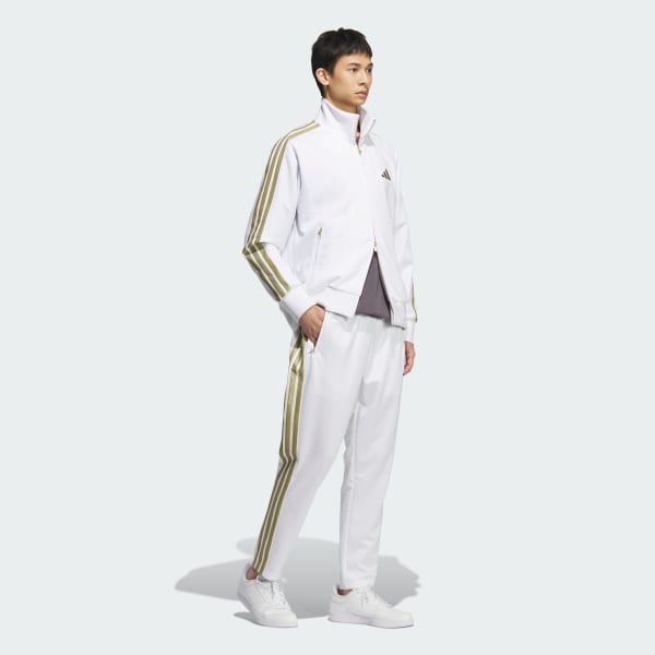 ホワイト Stadium Gold レギュラーフィット フルレングス オープンヘム トラックパンツ