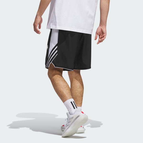 Nero Pantaloni Corti Adidas Crazy Lite