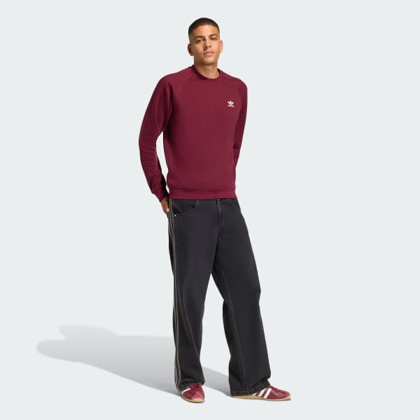 Purpurová Mikina ESSENTIAL REGULAR FLEECE CREWNECK