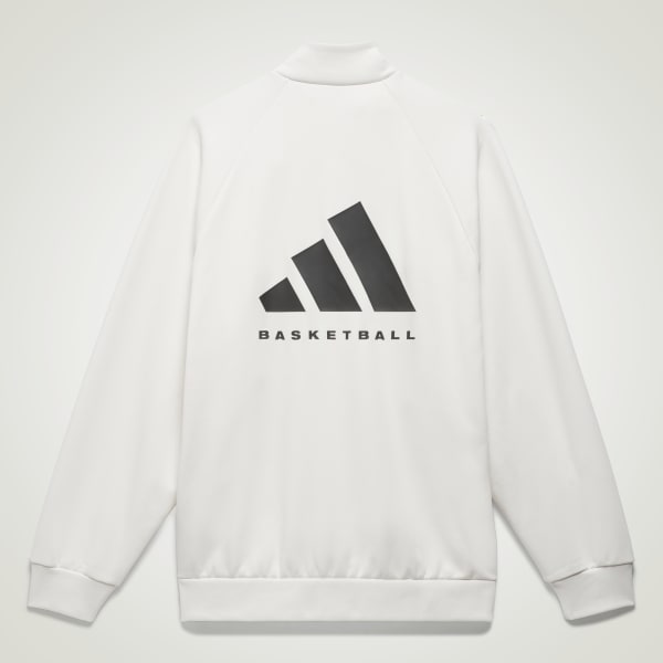 adidas Basketball Track Jacket - White | Unisex Basketball US