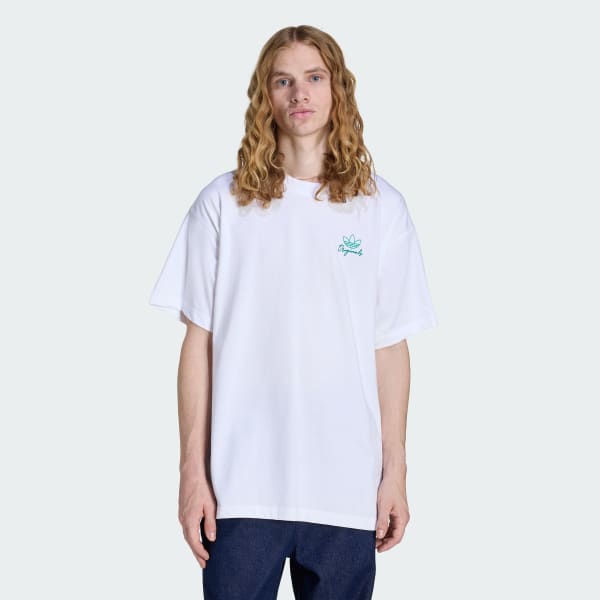 Putih T-SHIRT OUTLINE PALM