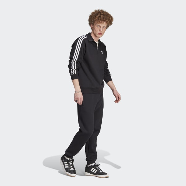 adidas Adicolor Classics 3-Stripes Half-Zip Sweatshirt - Black | Men's ...