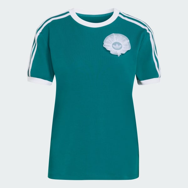 Turquesa PLAYERA adidas ORIGINALS SS LACE BRANDING