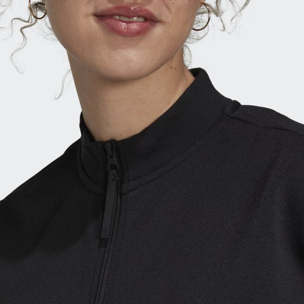 Czerń Cropped Track Top XR798