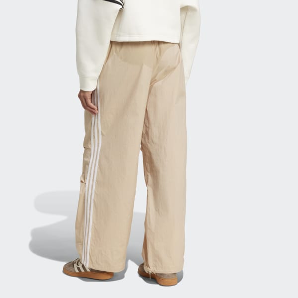 ★adidas★ 3S Woven Parachute Track Pants Beige IY7252 3-