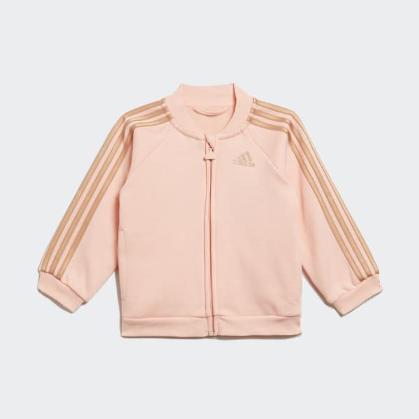 pink and orange adidas tracksuit