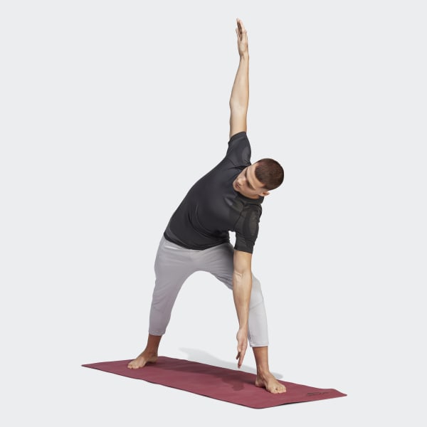 Zwart adidas PRIMEKNIT Yoga Naadloos Trainingsshirt